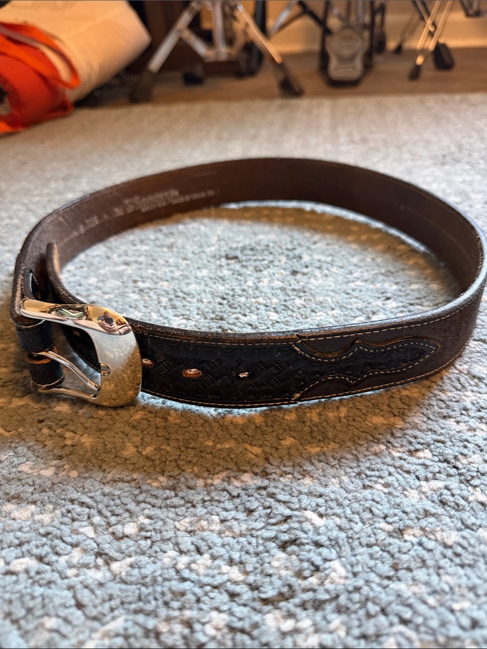 Nocona Western Belt Size 32 Made in Texas USA